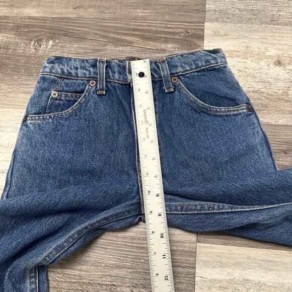 Vintage 90s Levi's 506 Mid Blue Boys 11 22x25.5 Straight‎ Jeans Orange Tab USA - Picture 13 of 13